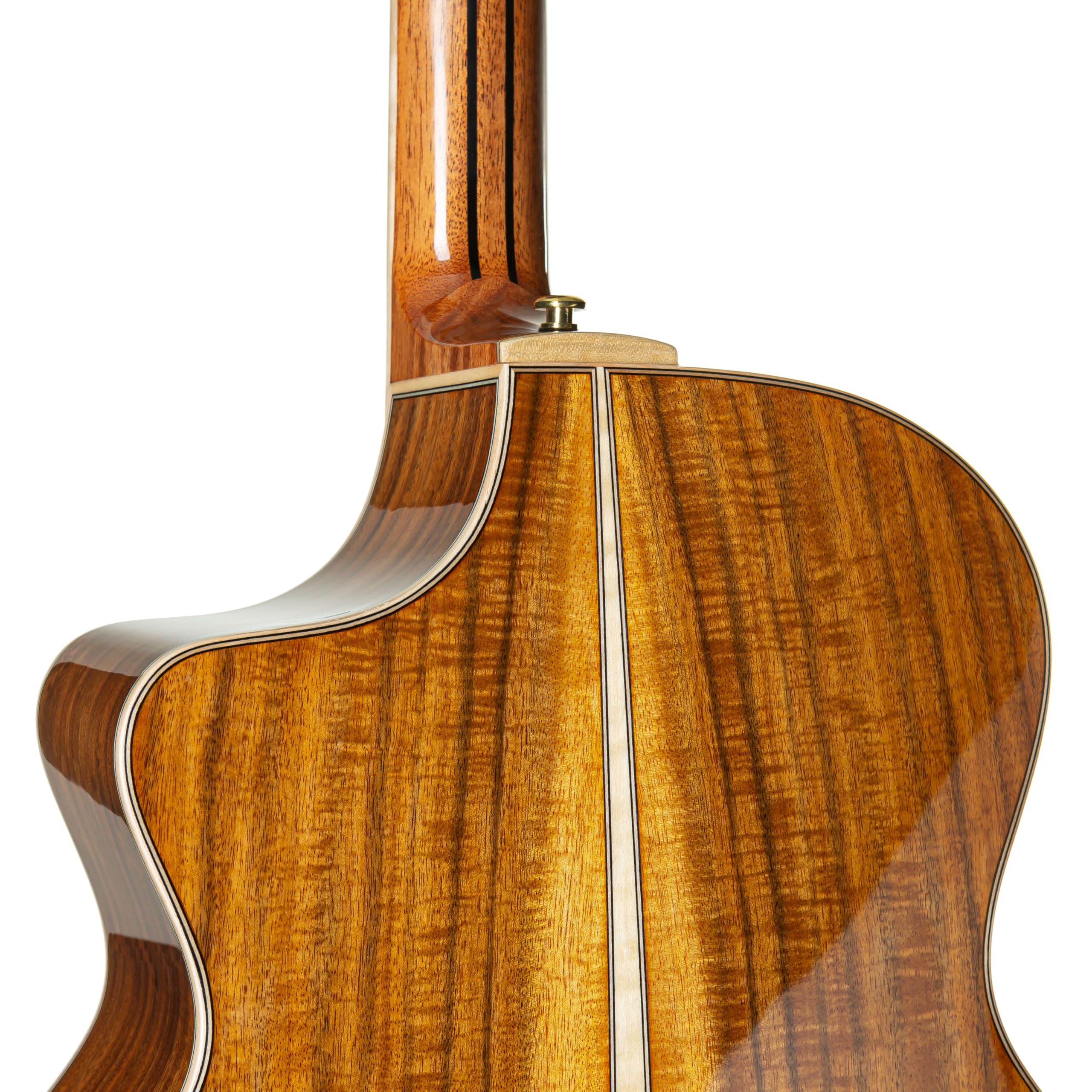 Fame Koa Deluxe Westerngitarre, Akustik-Gitarre mit Tonabnehmer, elektroakustische Gitarre, Grand Auditorium mit Cutaway und Natural Koa Decke