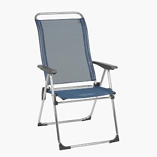 Lafuma ALU CHAM Folding Patio Chair, Set of 1, Ocean Dark Blue