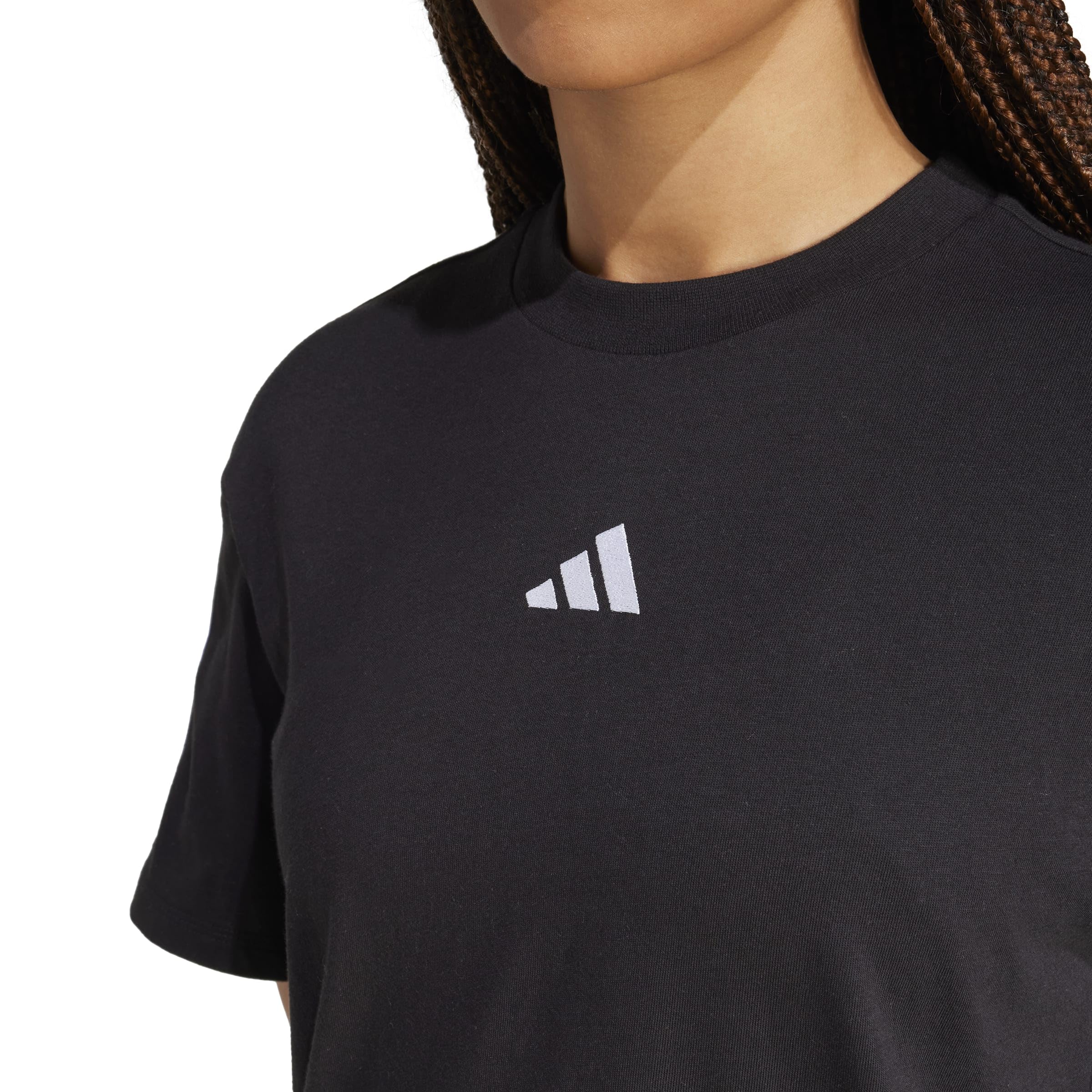 Adidas Donna Essentials 3-Stripes Boyfriend T-Shirt
