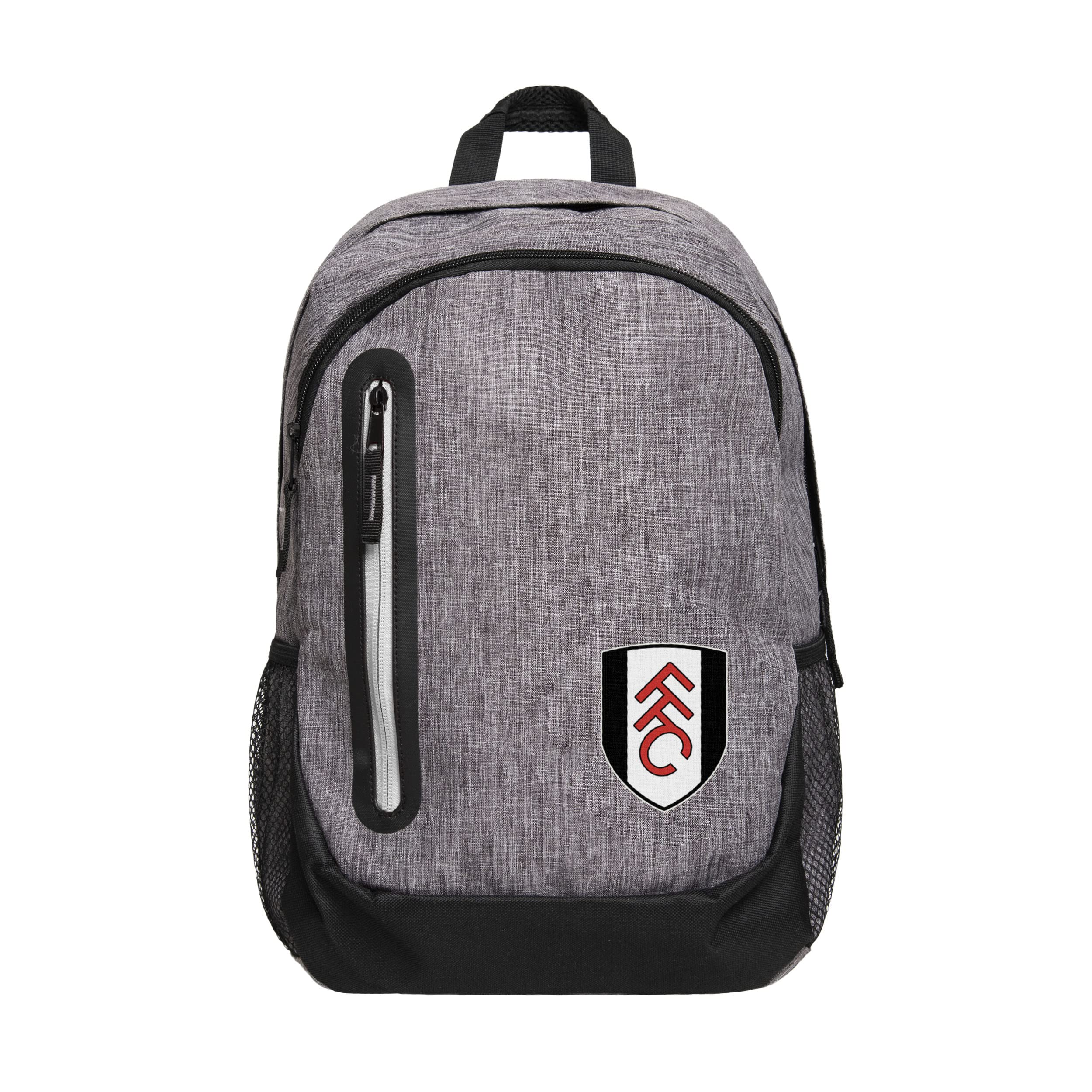 FOCO Official Fulham FC Heather Grey Football Backpack Rucksack Bag
