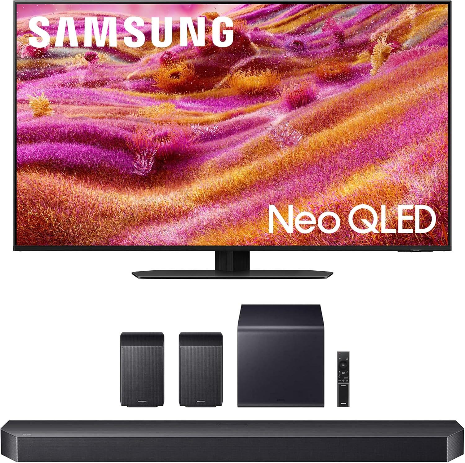 Samsung QN50QN90FAFXZA 50 Inch Neo QLED 4K QN90F Vision AI Smart TV with a HW-Q990F Q Series Soundbar 11.1.4 Ch Subwoofer with Rear Speakers (2025)