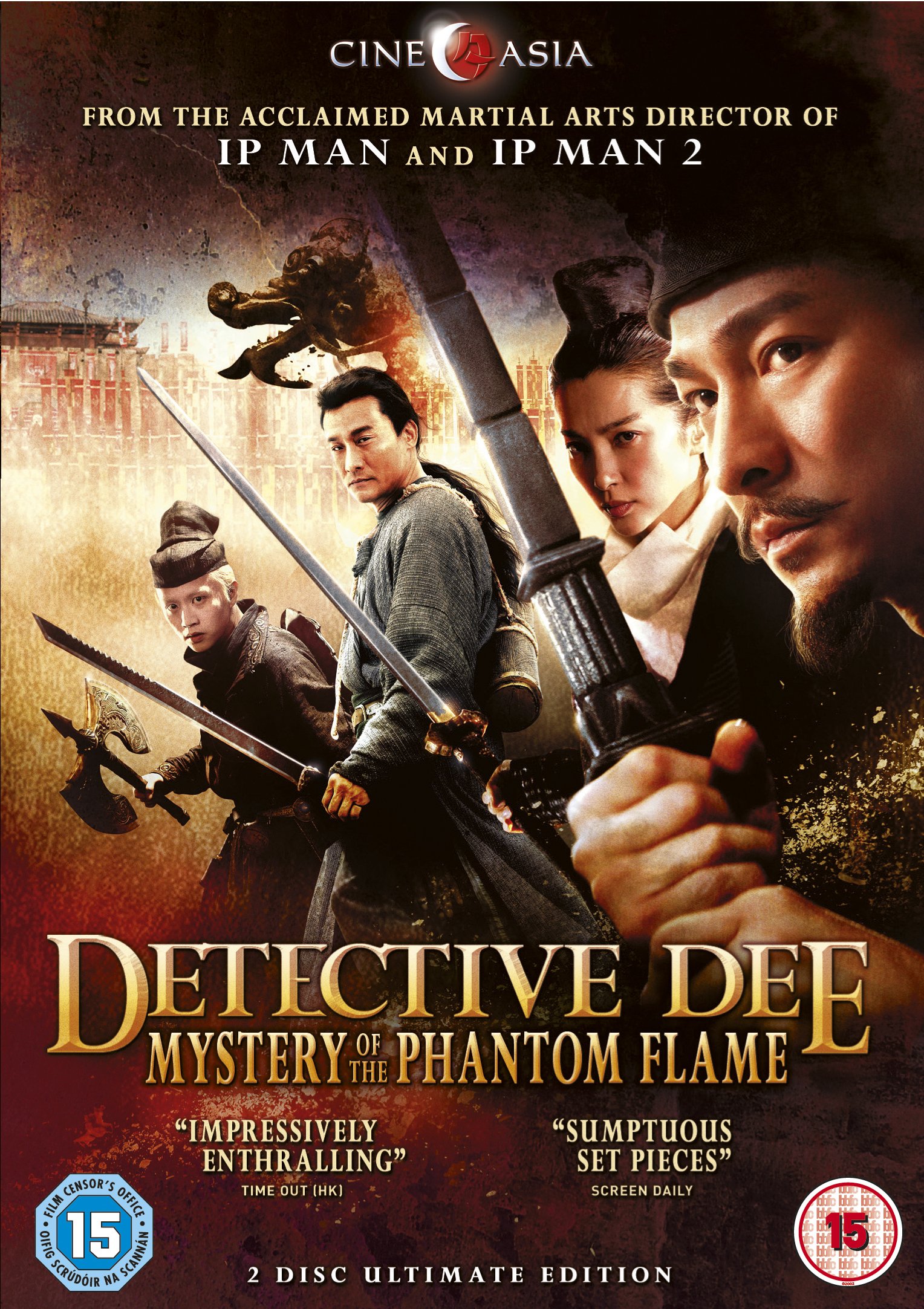 Detective Dee Mystery of the Phantom Flame DVD 2010 Andy Lau Tsui Hark