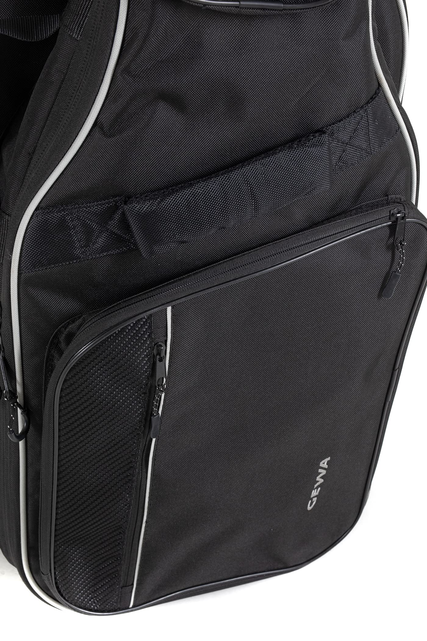 GEWA Prestige Double Gig-Bag 25mm E-Gitarre/E-Bass, stabiler Komfortgriff, Rückenpolster mit Netzauflage