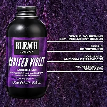 Amazon.com : BLEACH LONDON Bruised Violet Color - Semi