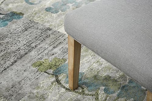 Miniatura 17 de Juego de sillas Roundhill Furniture, 2 sillas de madera maciza, sillón orejero con cabezas de clavos Carbón vegetal,Blanco, "Bronceado,Gris