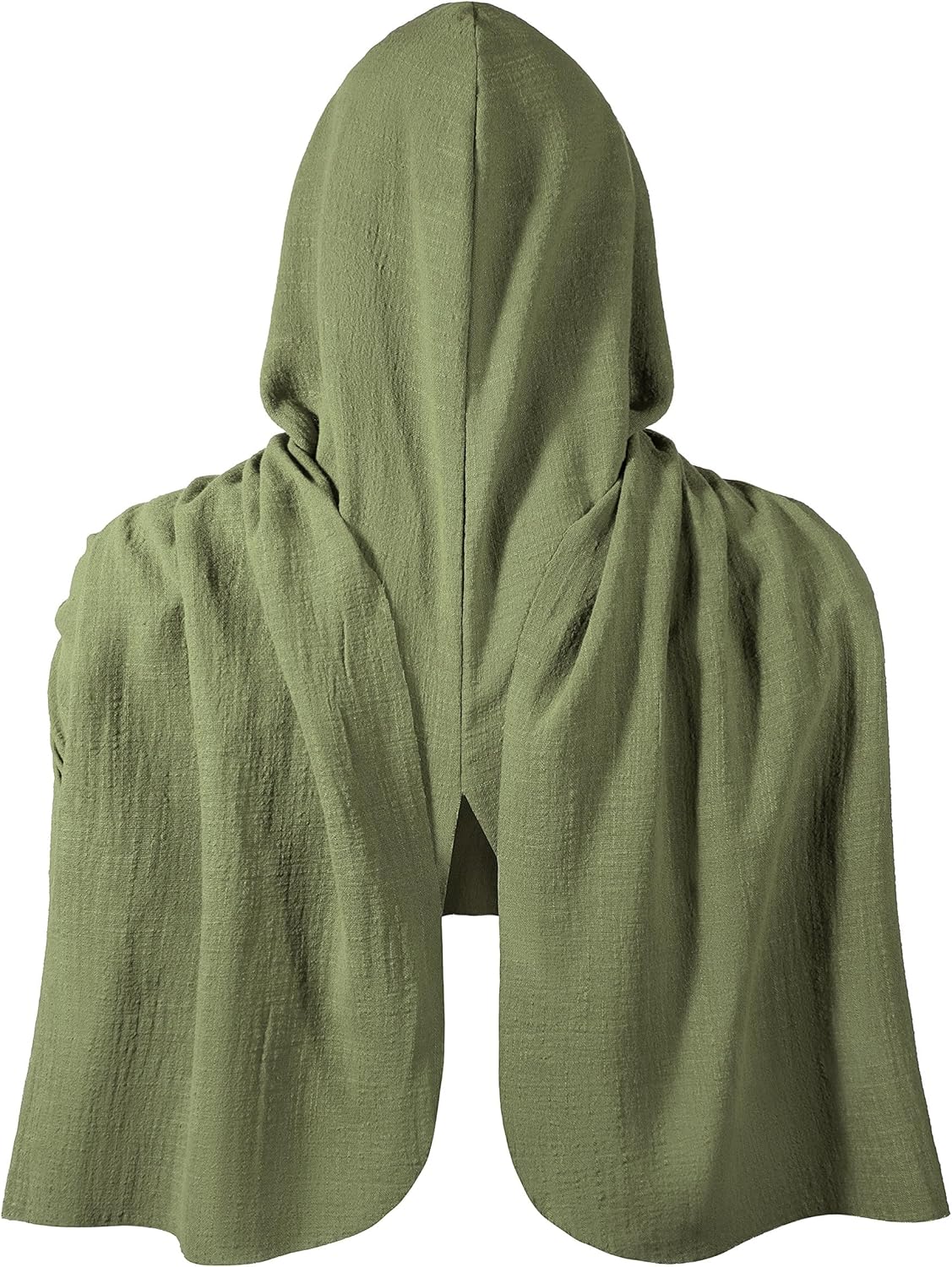 Adult Medieval Renaissance Hooded Cowl Multifunctional Scarf Shawl Cape Halloween Cosplay Costume Accessories - Image 3