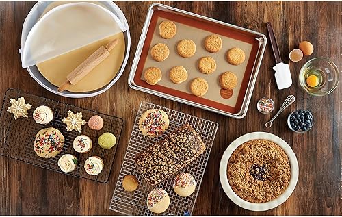 Miniatura 9 de Mrs. Anderson's Baking Rodillo en relieve, diseño de cachemira, madera de haya europea