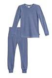 Big Boys Thermal Underwear Set Sensory Friendly Kids Long Johns, Thermal Set for Boys Base Layer for Ski