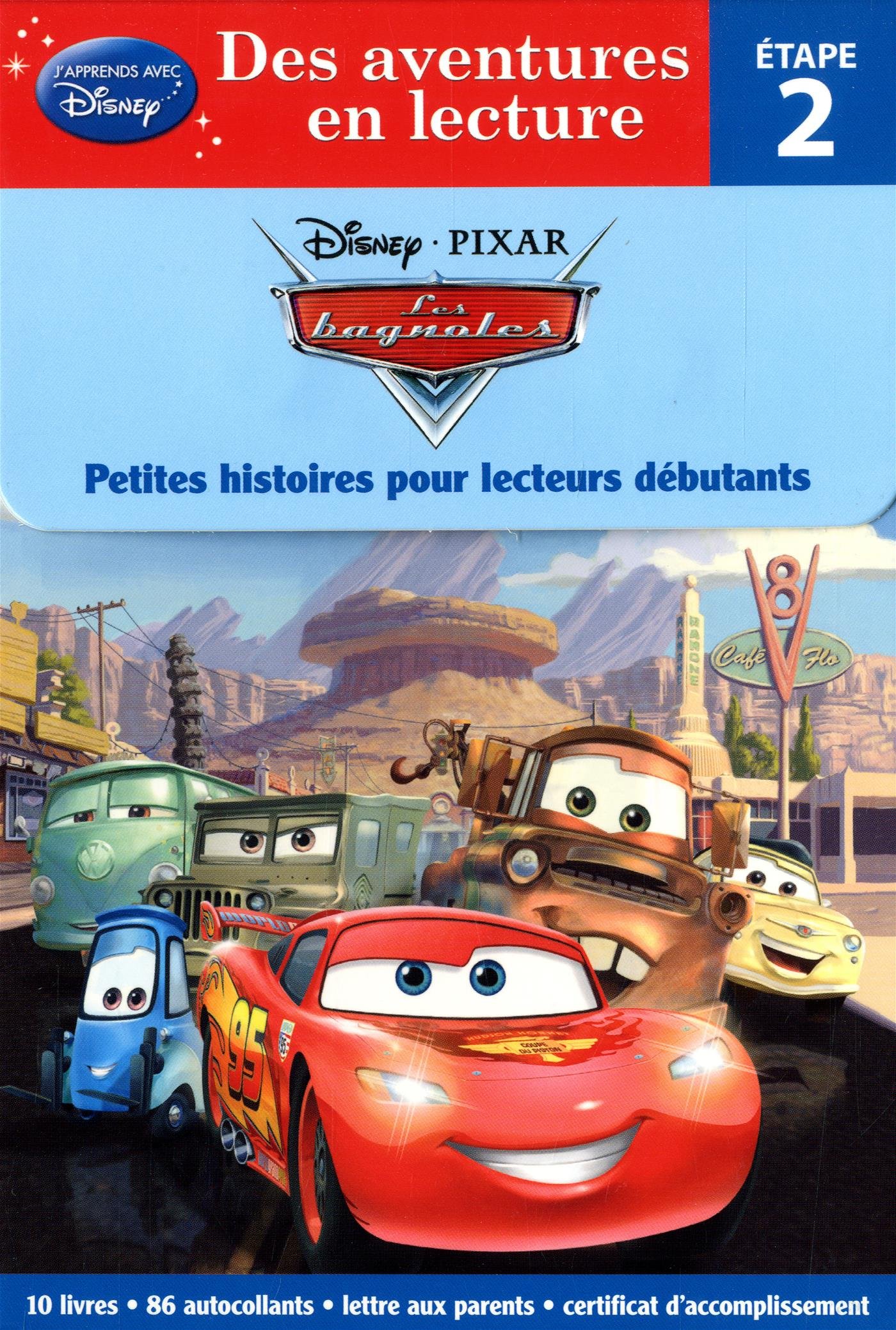 Coffret - Les bagnoles - Étape 2: Petites histoires pour lecteurs débutants Collectif,