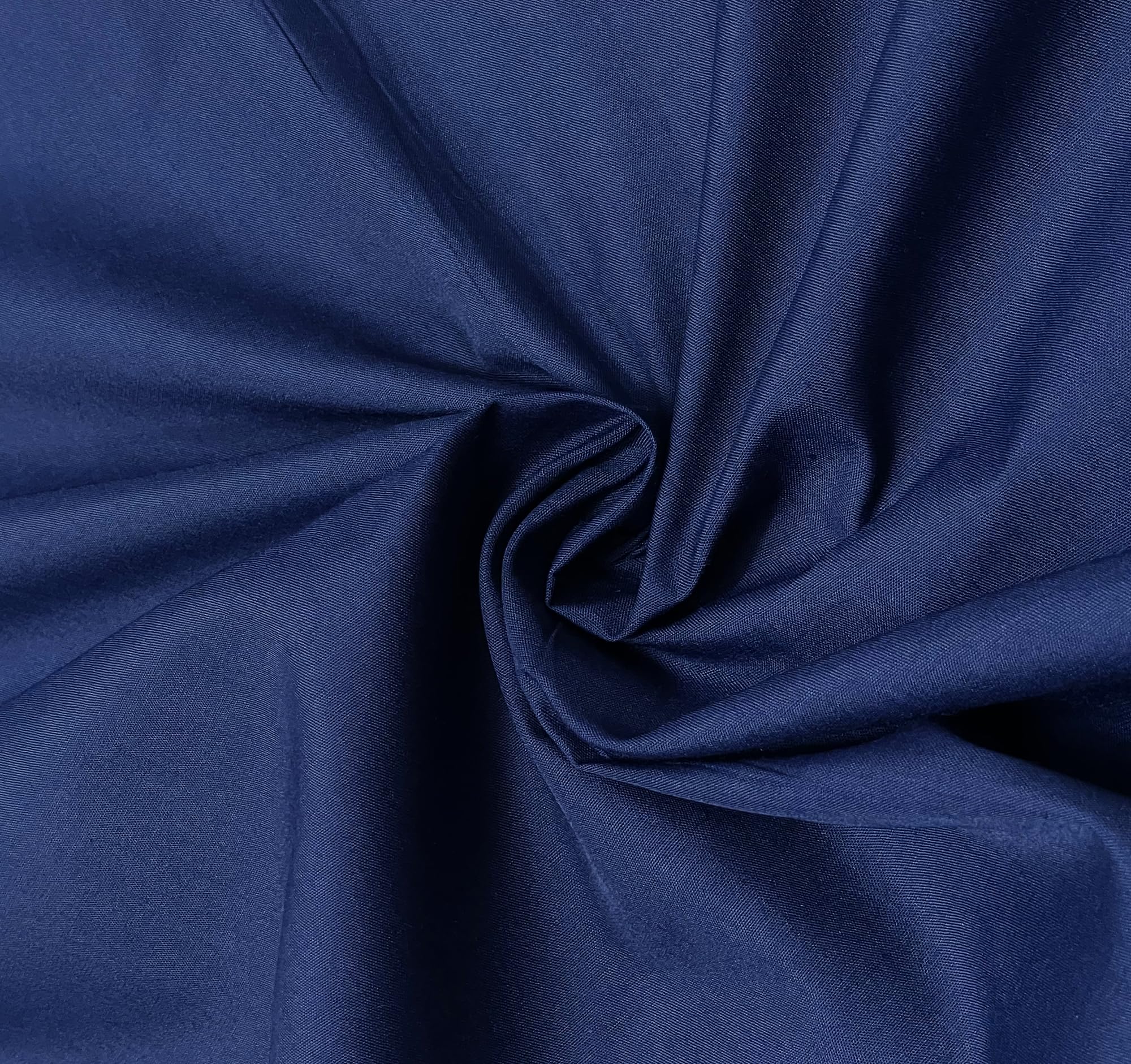 Navy Plain Polycotton Fabric Material Poly Cotton Dress Craft Material 45" Wide - Pre Cut Sizes 100cm x 114cm (39" x 45")