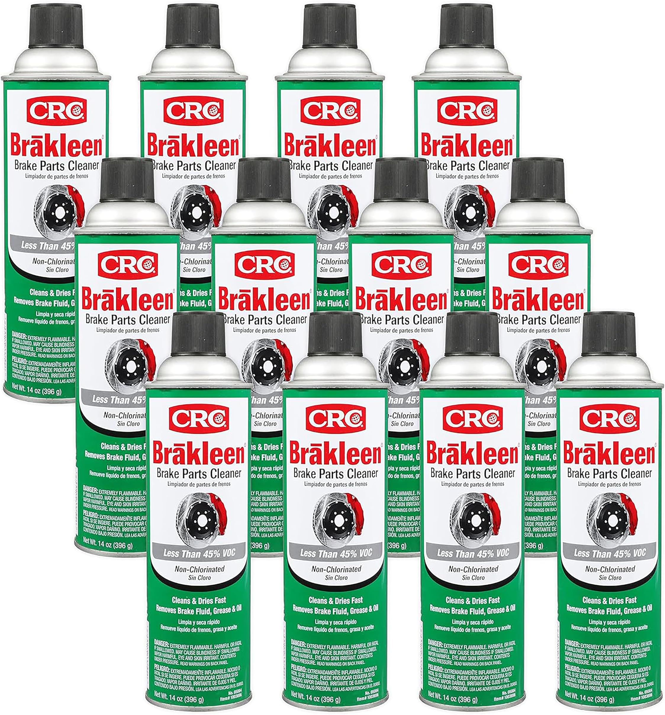 CRC 5088-12PK Non-Chlorinated Brakleen Brake Cleaner - 14 oz., (Case of 12)