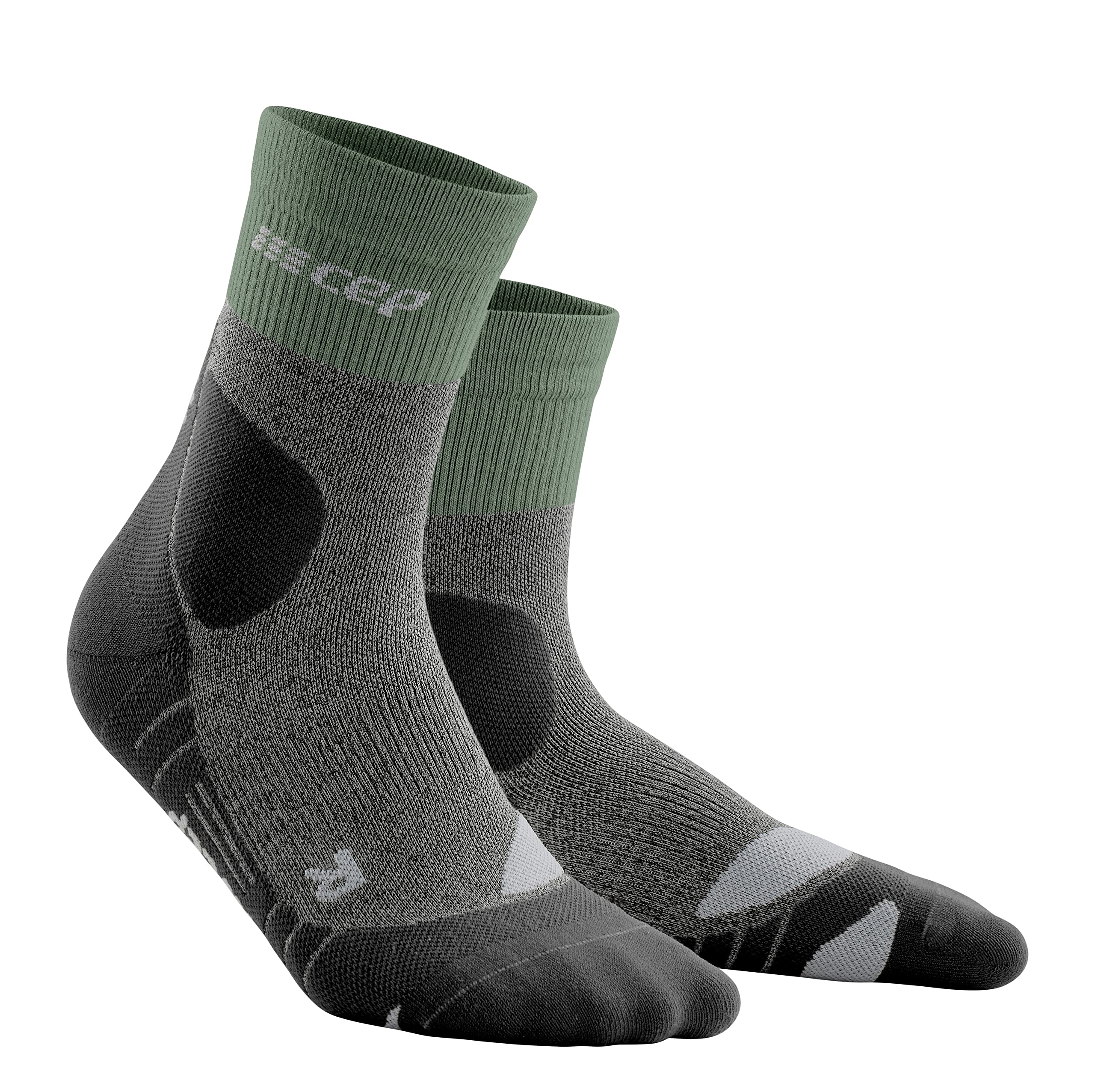CEP HIKING MERINO MID CUT SOCKS REDESIGN – Merino Socken Damen aus Merinowolle – atmungsaktive, blasenarme Merinosocken mit medi Kompression & rutschfestem Sitz