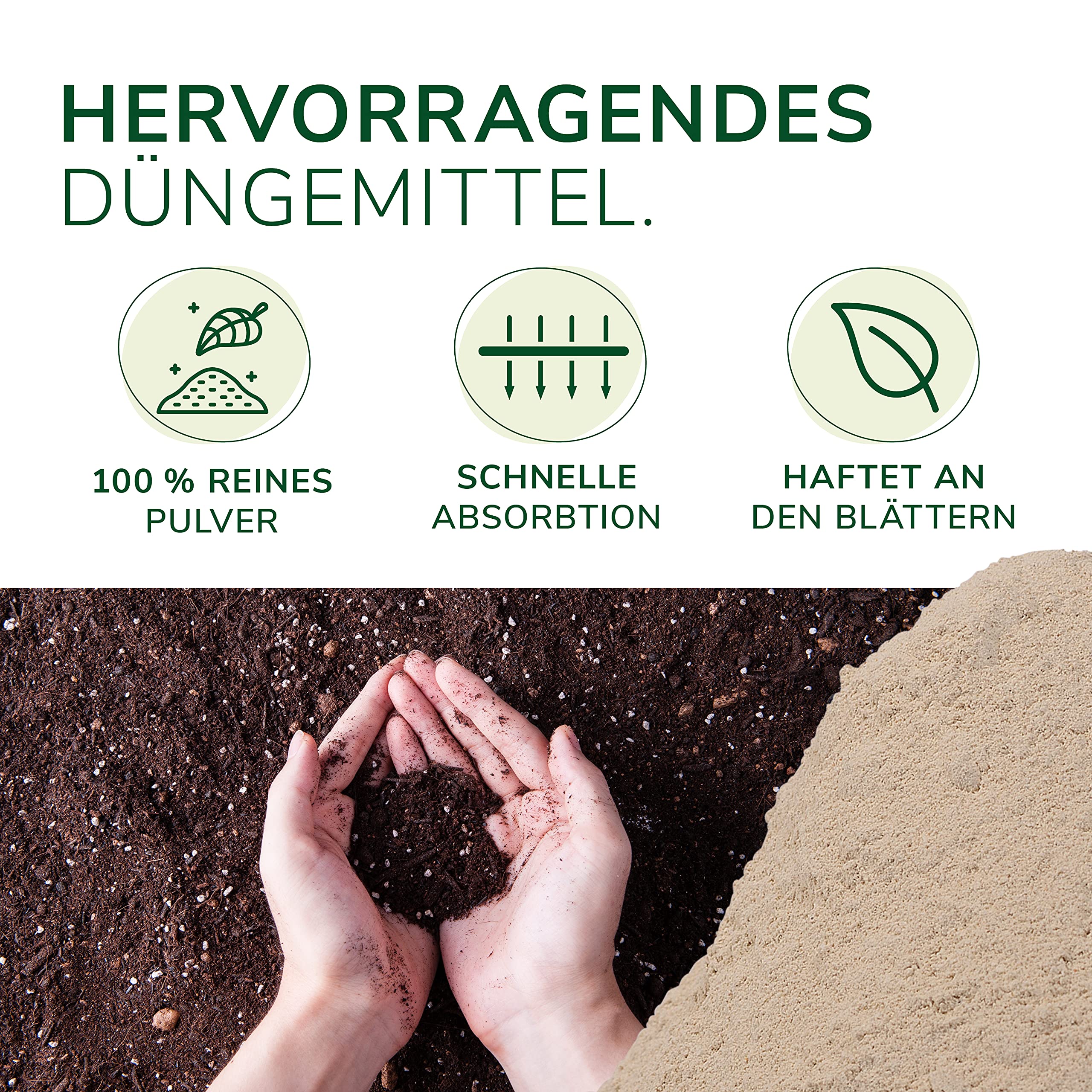 Natursache biologischer Algenkalk aus 100% Rotalge, 5kg I Reguliert Schädlinge auf natürliche Weise I Natur-Dünger für Buchsbäume & andere Pflanzen I Anleitung per E-Book