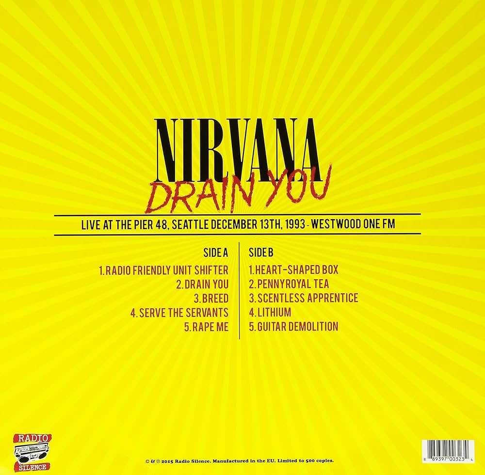 Drain You: Live At The Pier 48. Seattle. December 13Th. 1993