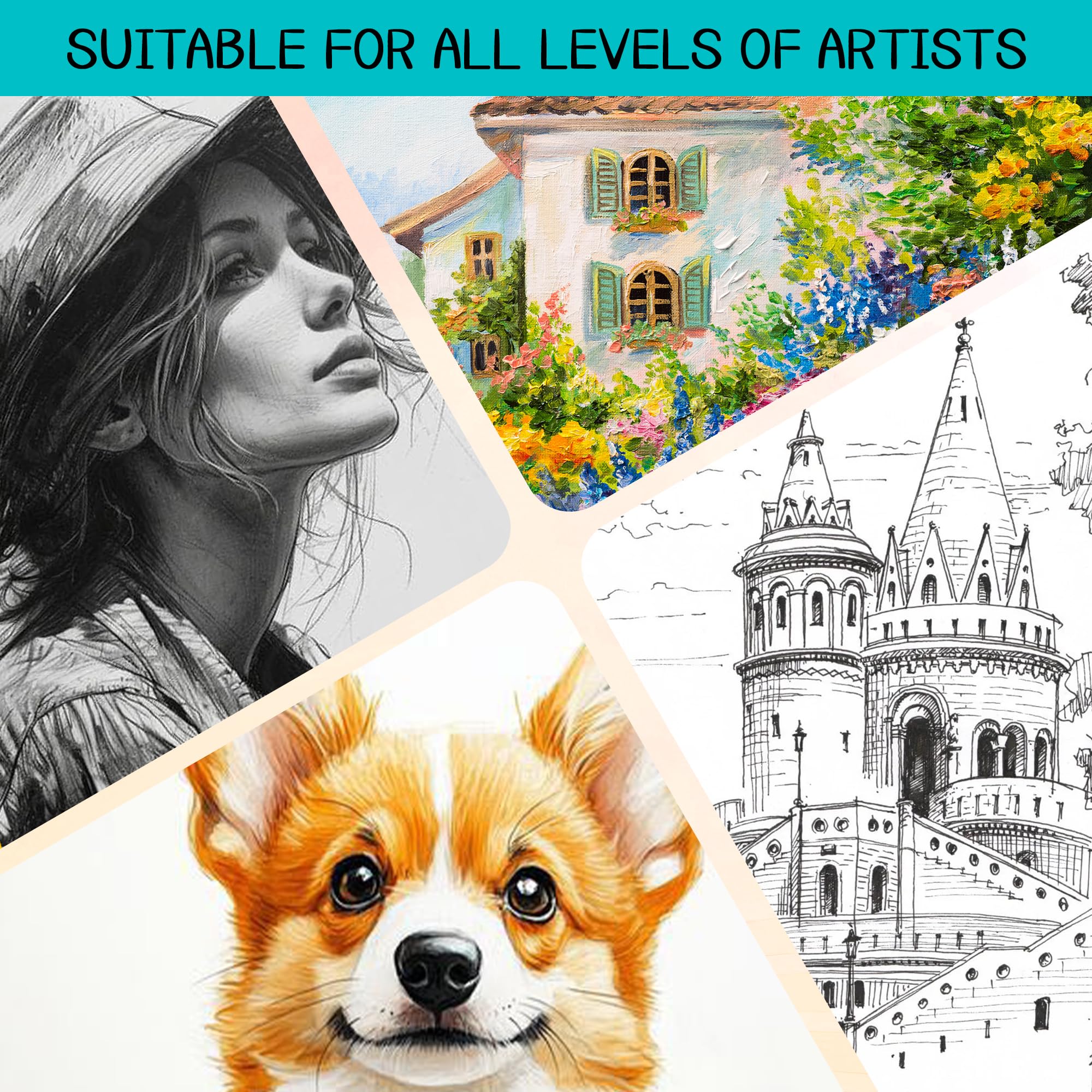 9"x12" Sketchbook - 400 Sheets for Kids & Artists -7 9"x12" Sketchbook - 400 Sheets for Kids & Artists -7