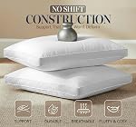 Beddora Bed Pillows for Sleeping Queen Size (White), Set of 2, Gusseted Hotel Quality Pillows, Cooling Pillows for Side, Back or Stomach Sleepers