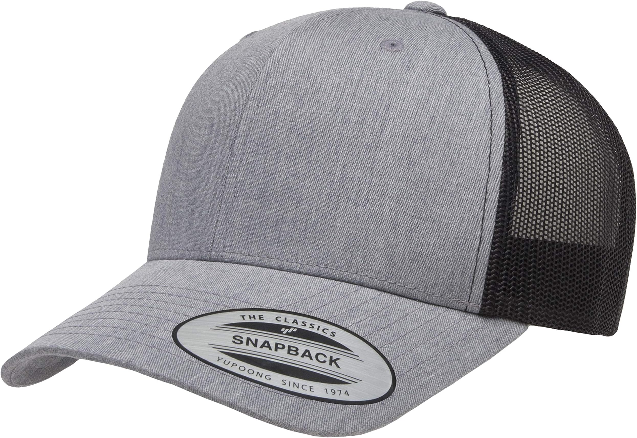 Yupoong Classic Premium Mesh 6 Panel Retro Trucker Cap | Mid Profile Snapback | OSFA | Bulk Pack Available