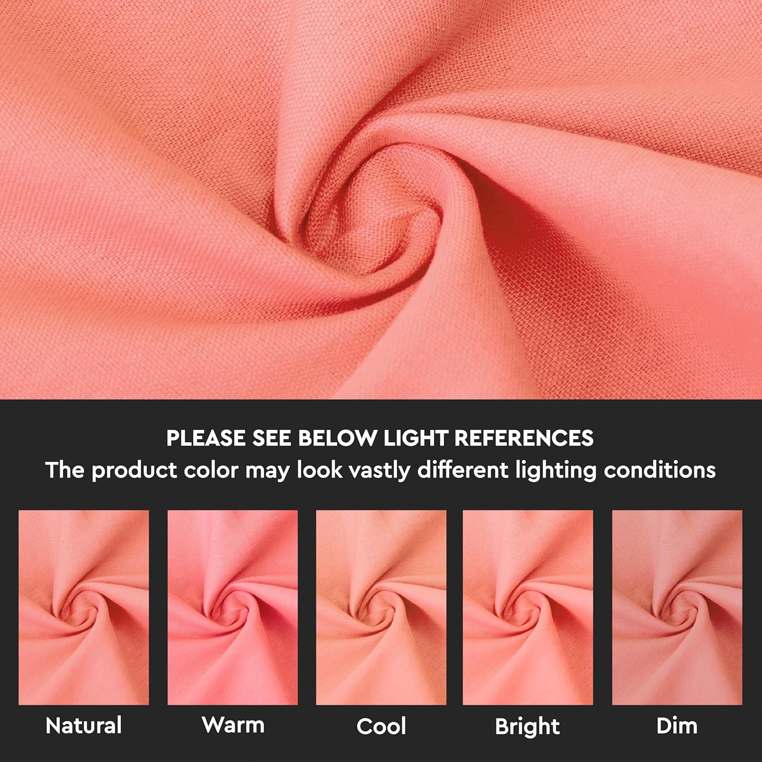 Encasa XO Throw Pillow Covers 18x18 in Set of 4 Coral | No Inserts | Cotton Pillow Covers for Living Room, Bed, Sofa, Couch | Decorative Cushion Covers with Improved Zipper