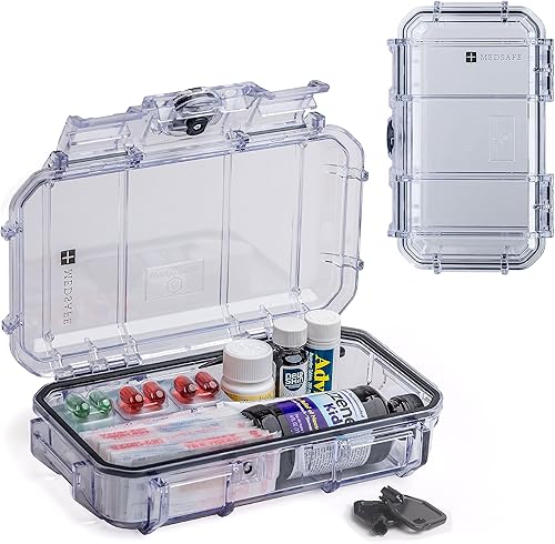 Miniatura 7 de Evergreen X Seahorse 56 - Caja de seguridad para medicamentos, mediana, botiquín de primeros auxilios, a prueba de niños, caja de medicina vacía con