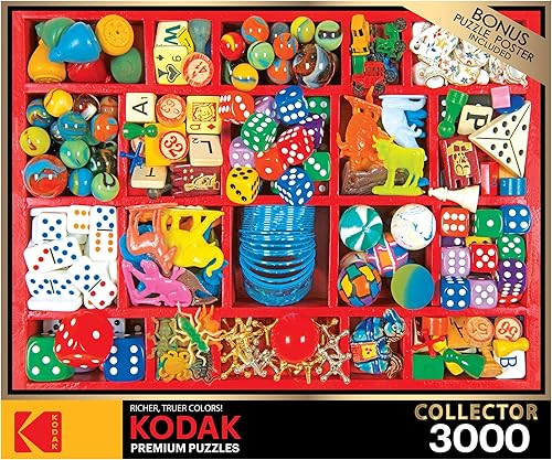 Miniatura 4 de RoseArt - Kodak Premium - Caja de juguetes vintage - Rompecabezas de 3000 piezas para adultos