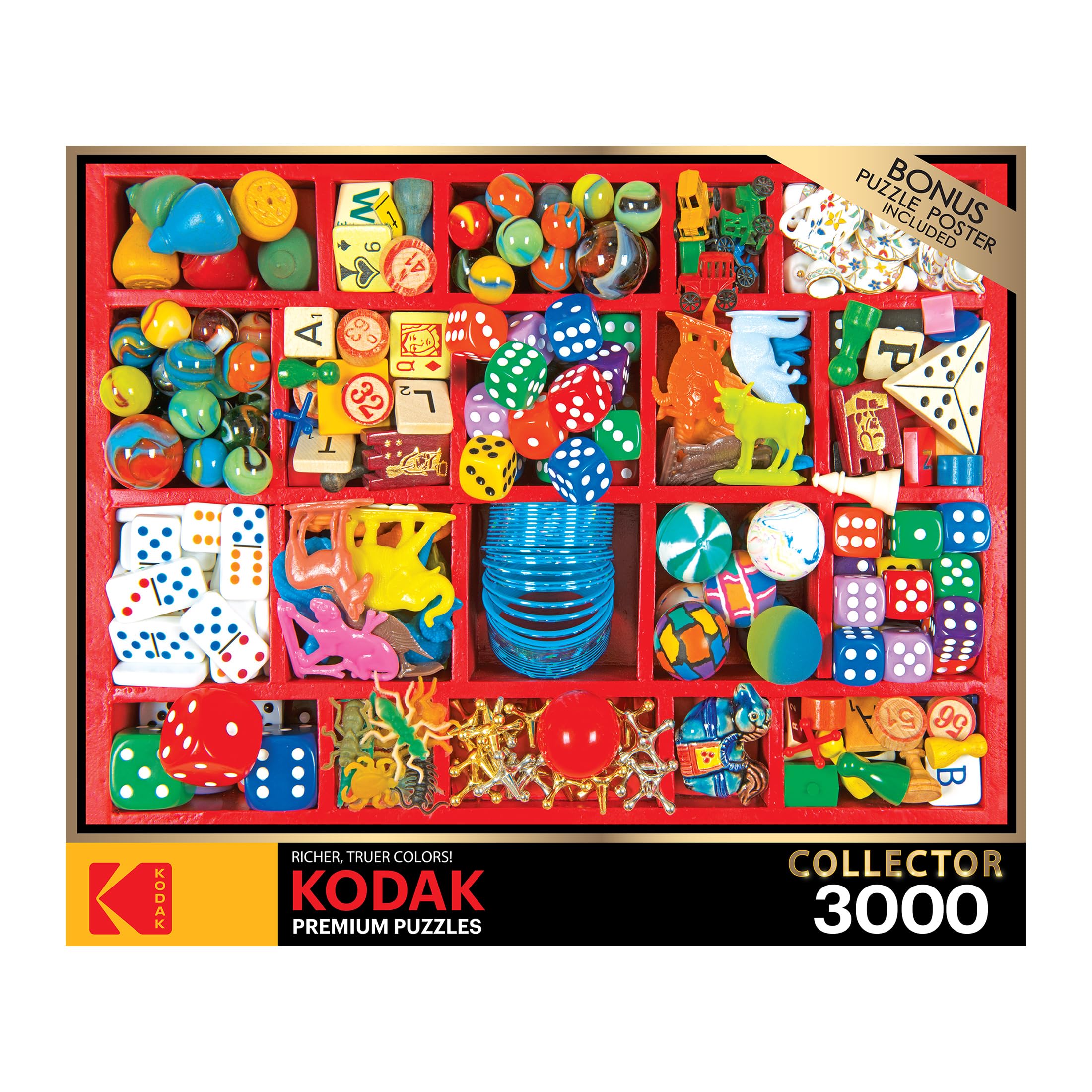 Amazon.com: RoseArt - Kodak Premium - Vintage Toy Box - 3000 Piece