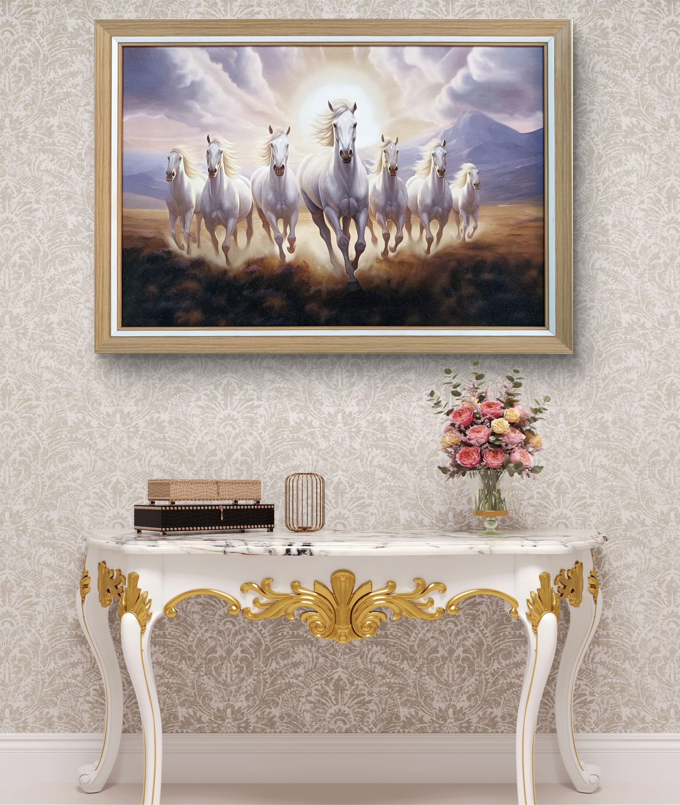 See full amazon price history chart for Elegance vastu 7 running white horses sunrise painting picture photo wall frame canvas big size for home decor,office,gifts Painting size- 19.5 length x 13.5 height inch Elegance vastu 7 running white horses sunrise painting picture photo wall frame canvas big size for home decor,office,gifts Painting size- 19.5 length x 13.5 height inch (B0CZT7D1LV) Amazon Price History, Amazon Price Tracker