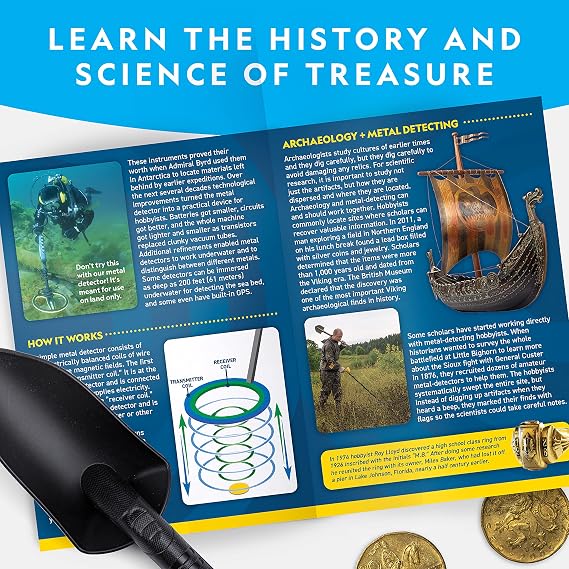 NATIONAL GEOGRAPHIC Metal Detector for Kids & Adults - 7.4