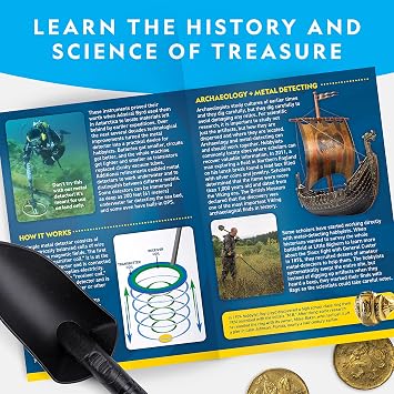 NATIONAL GEOGRAPHIC Metal Detector for Kids & Adults - 7.4