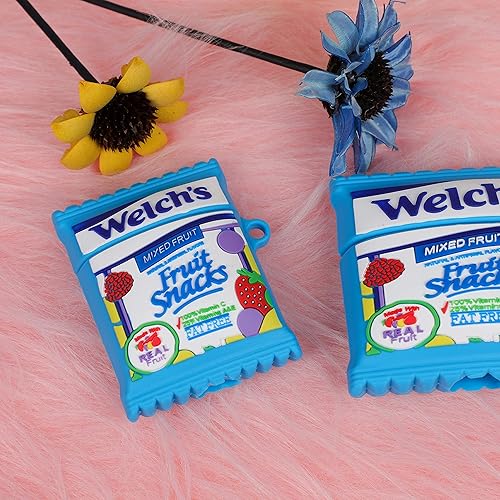 Miniatura 5 de Oqplog Funda para AirPod 21, diseño de alimentos para AirPods, fundas de silicona, dibujos animados 3D Kawaii Fun Soft Designer Único a la moda Cool