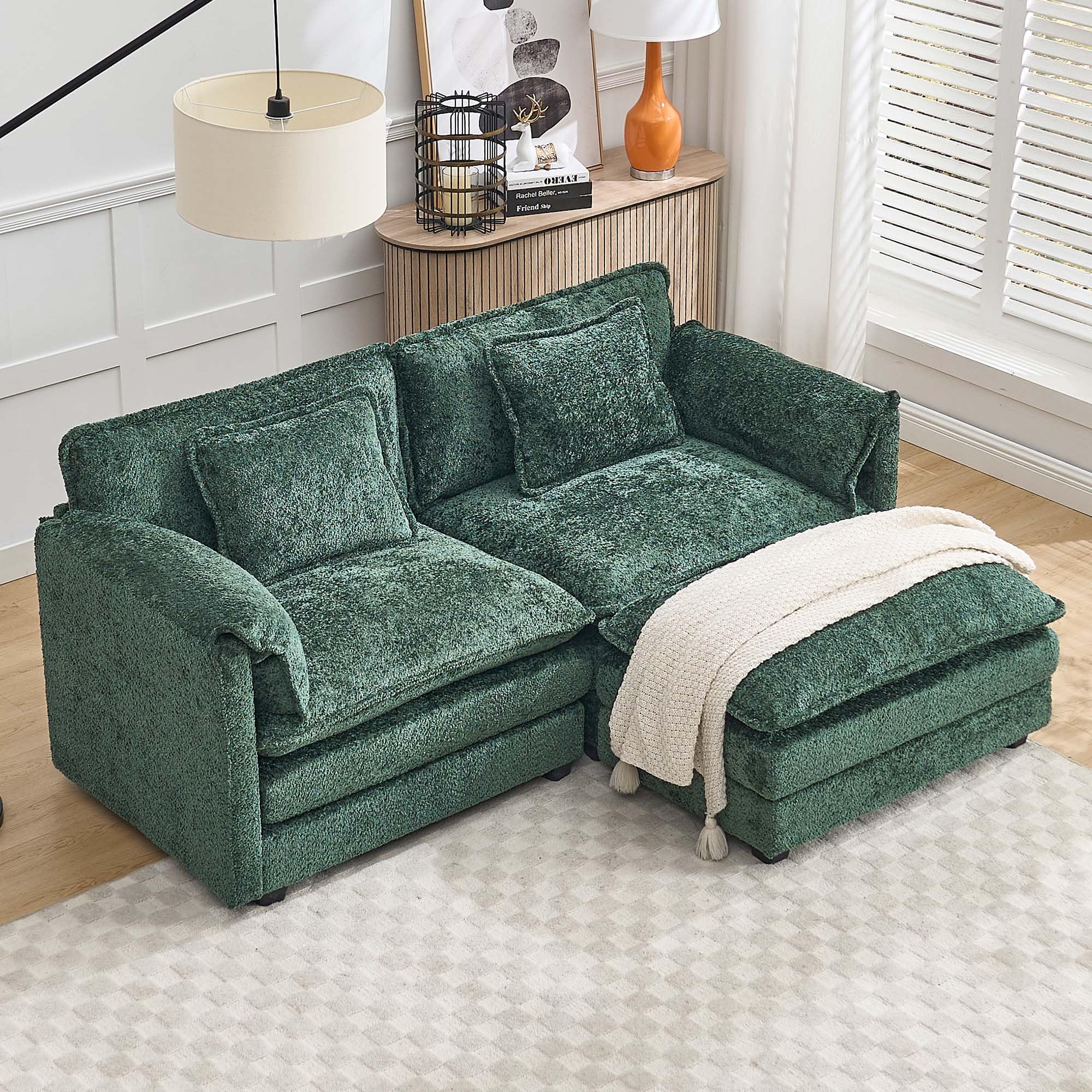 unico SUABI(スアビ) オットマン Karlasofa_OakSteelFabricOttoma
