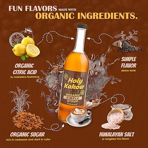 Vista 163 de Holy Kakow Cafe Organic Cardamomo Jarabe - Jarabe de cardamomo, jarabe de café, jarabe orgánico para café, jarabe de cardamomo para café, añadir al