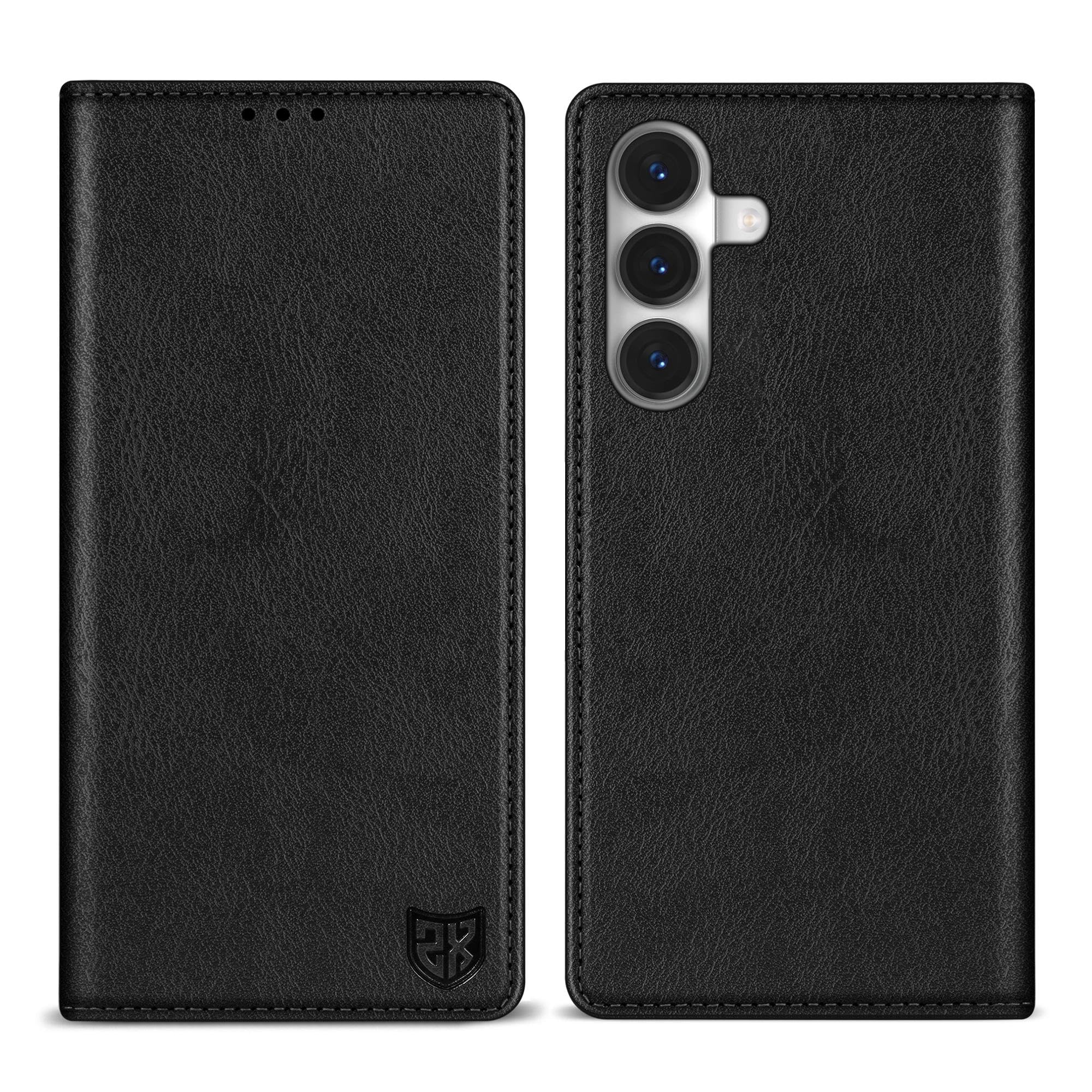 Photo 1 of ZZXX for Samsung Galaxy S26 Plus Wallet Case with [RFID Blocking] Card Slot Stand Strong Magnetic PU Leather Flip Fold Protective Phone Case for Galaxy S26+ 5G Case Wallet(Black-6.7 inch)