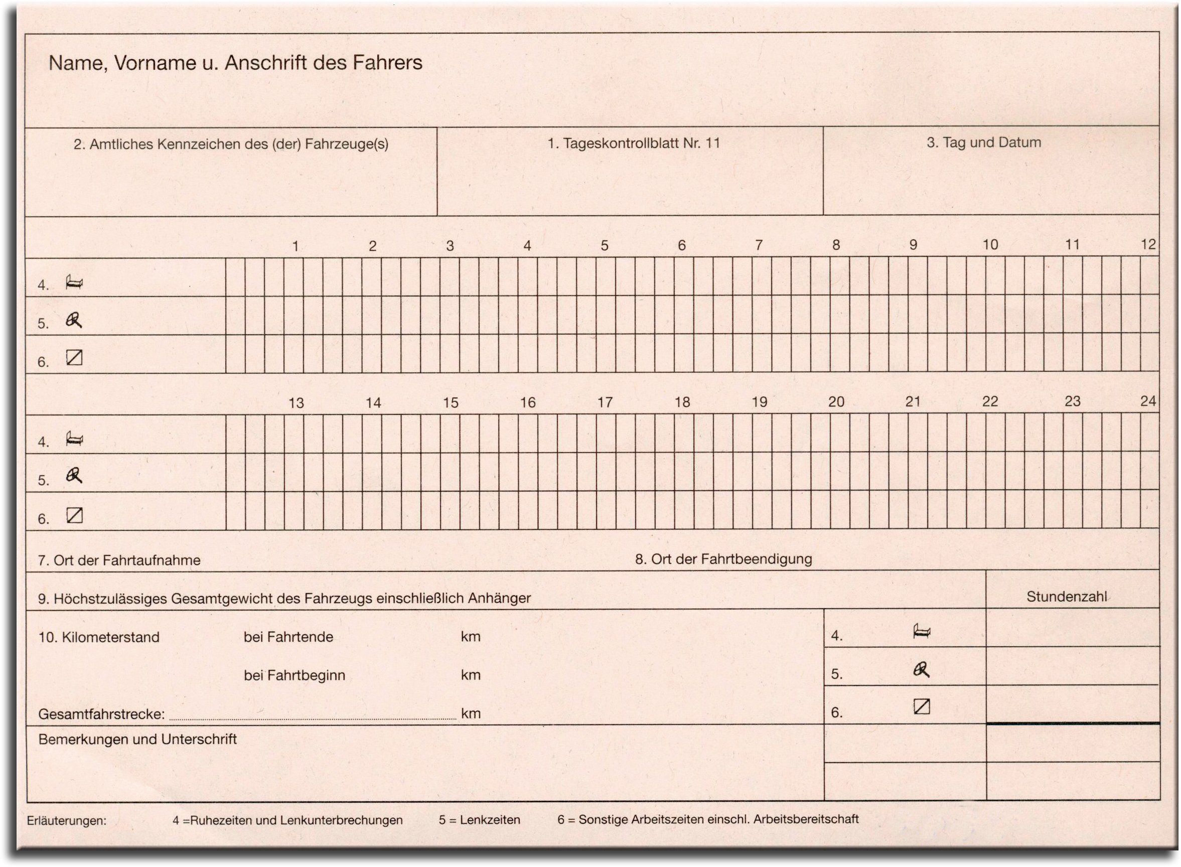 RNK Verlag Kontrollbuch fr das Fahrpersonal - A5 quer, 32, Heft