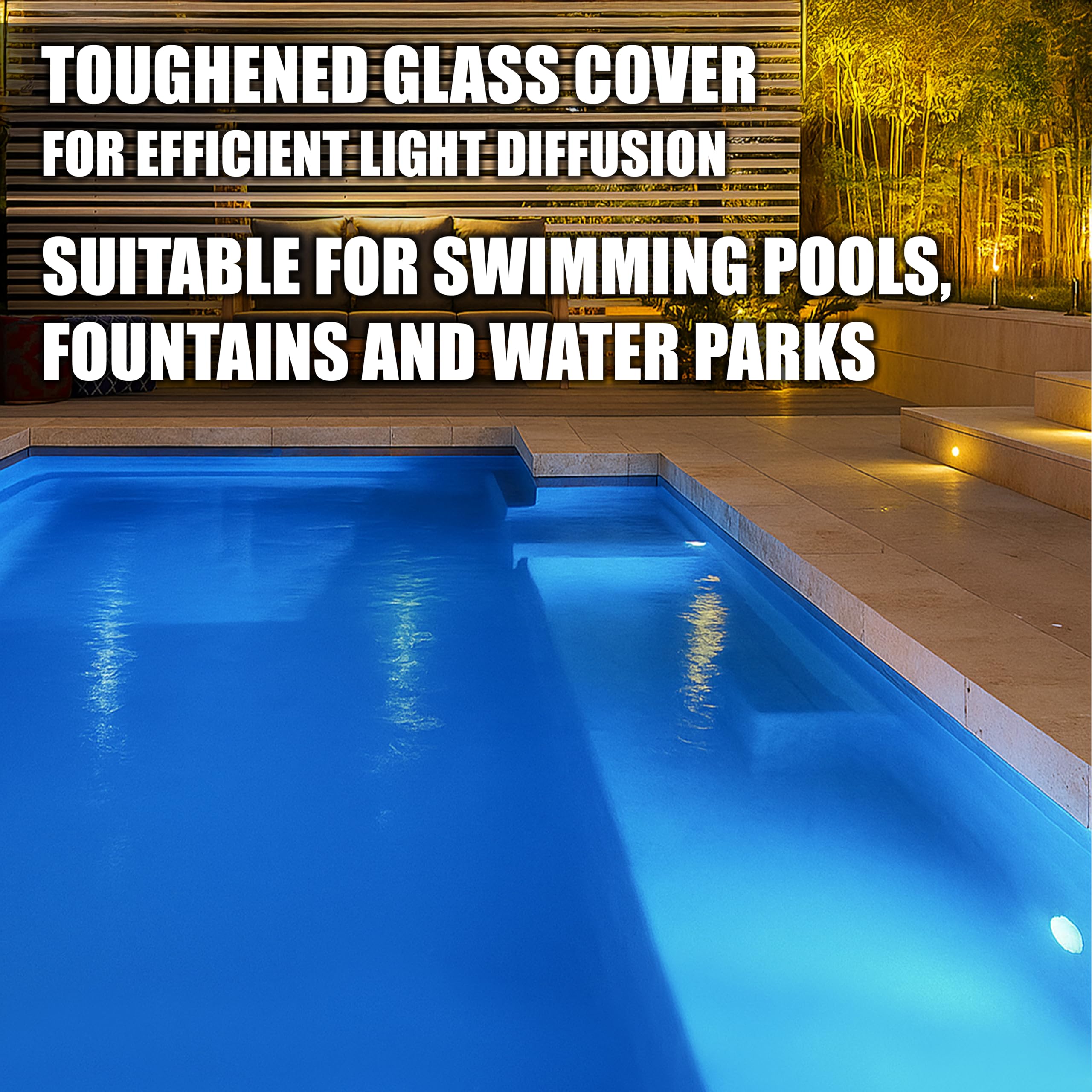 V-TAC Lampada Led da Piscina 12W - PAR56 - Lampada in Vetro Antiurto per Illuminazione Piscine e Fontane - 1260 Lumen - Luce Subacquea - Risparmio Energetico - IP68 - Luce Fredda