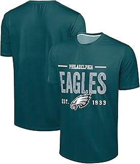 NFL Men's Officially Licensed Football Team Logo Wordmark Distressed Per...