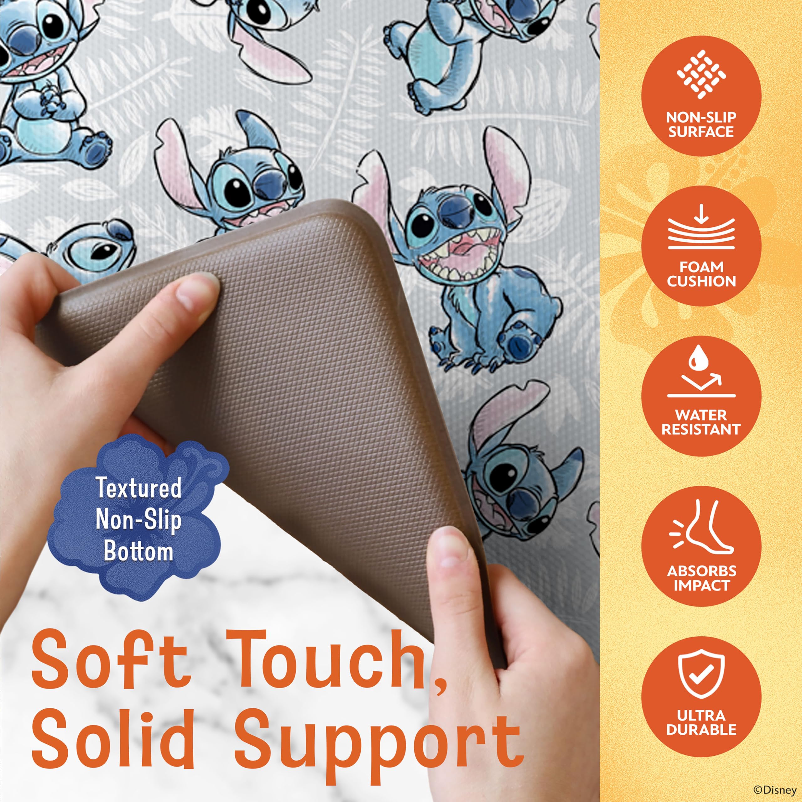 Amazon.com: Disney Anti-Fatigue Kitchen Mats for Floor – Cushioned  display picture 1