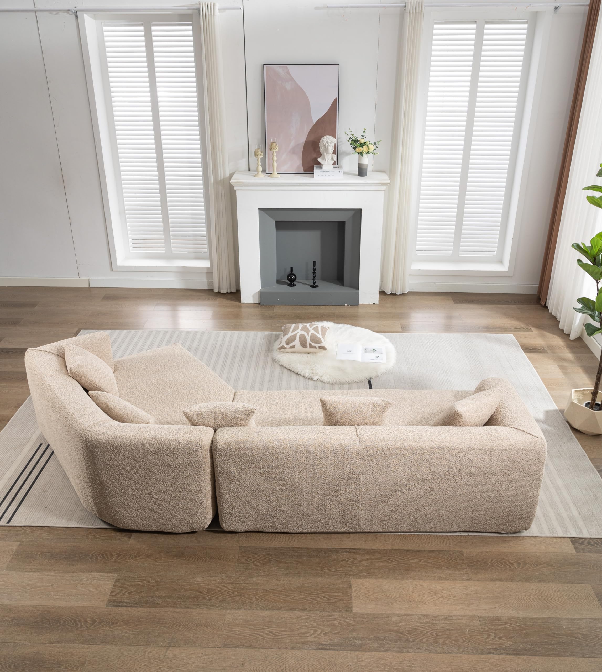 Amazon｜125インチ オーバーサイズ モジュラー セクショナルソファ