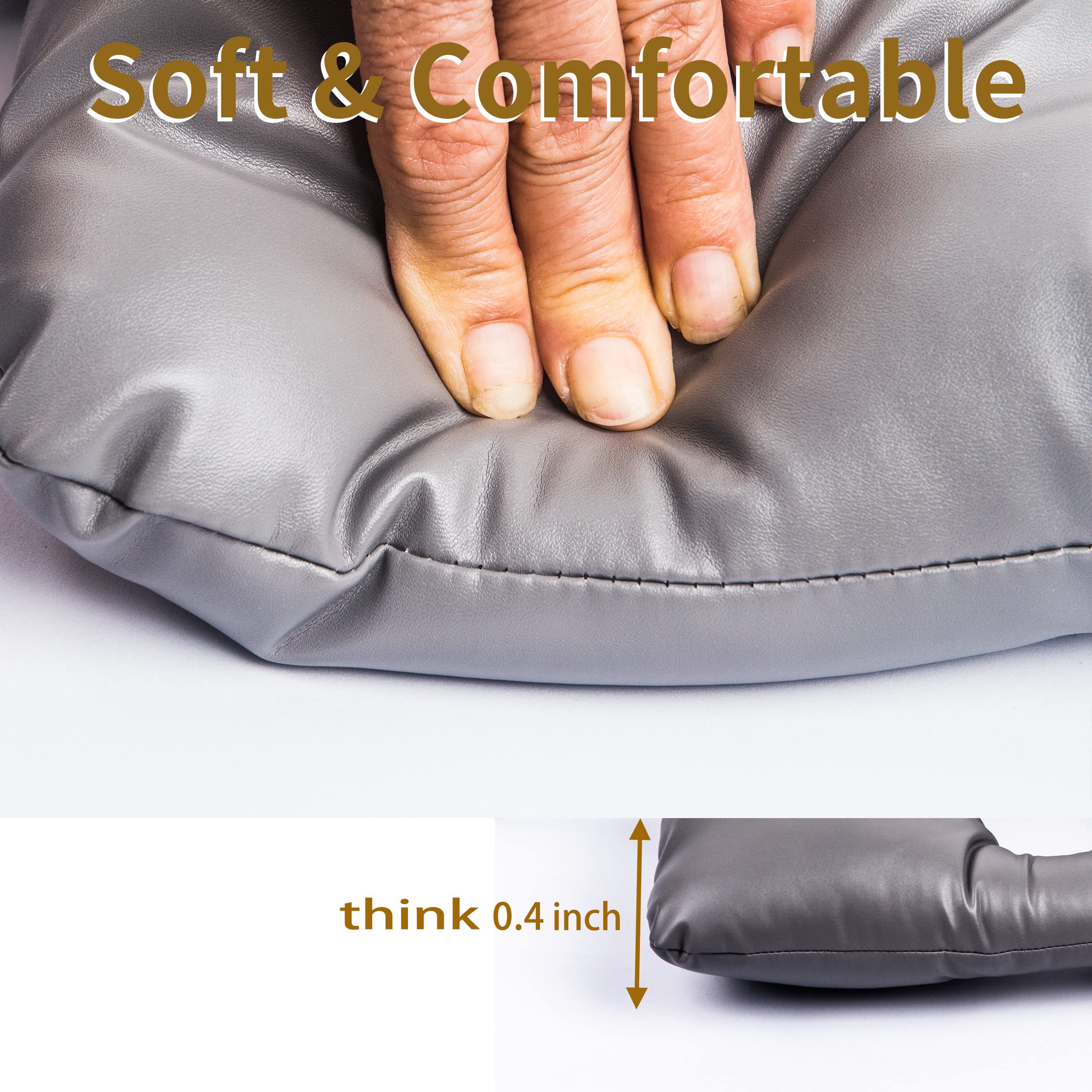 Bedside Commodes Cushion, Shape Soft Memory Foam Commode Seat Padded for Shower Wheelchair, Commode Seats, for Elderly, Handicapped, Pain Relief, Waterproof and Easy Cleane