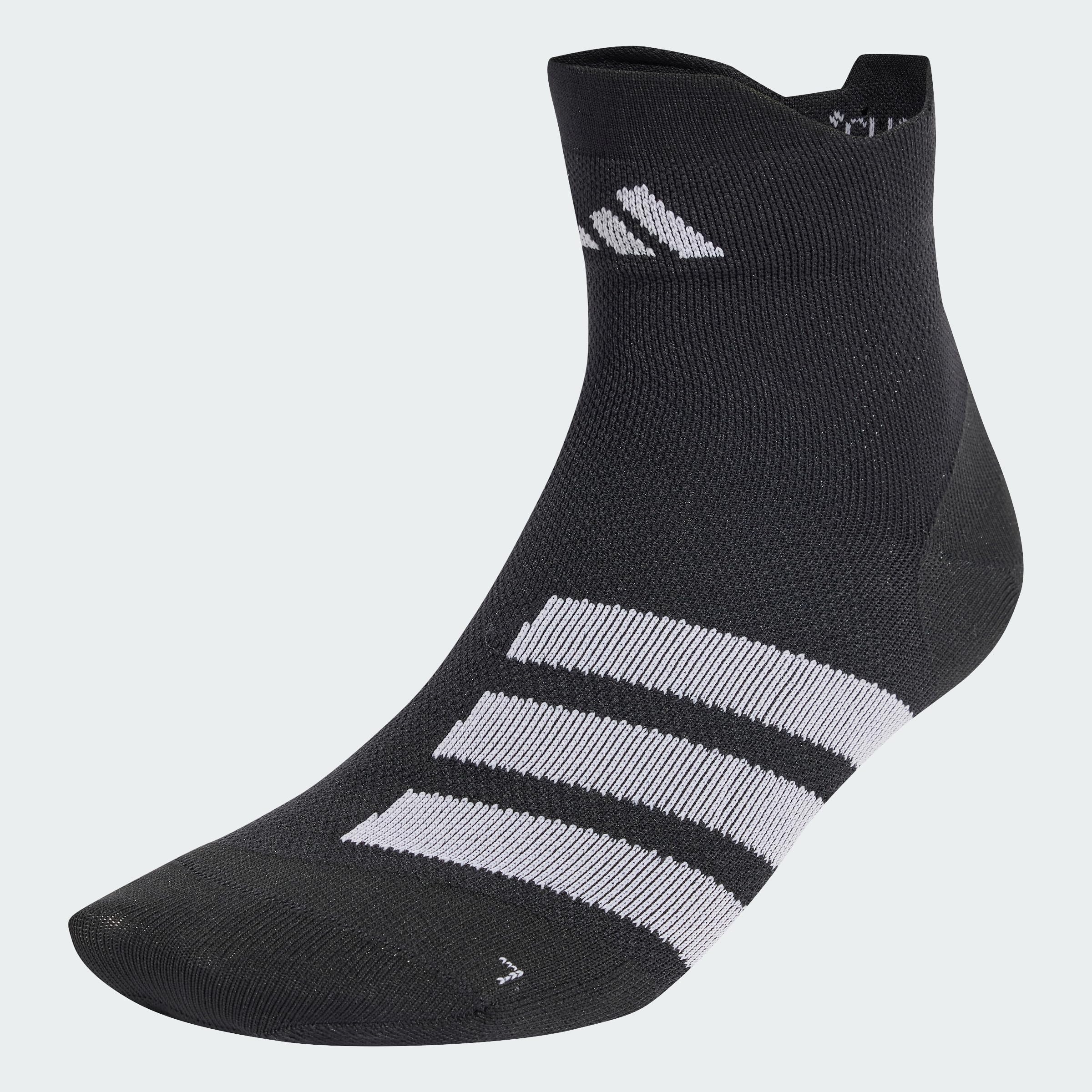 adidas Unisex adulto RUNxADIZERO Sock 1PP, Black/​White/​White, 45-​48