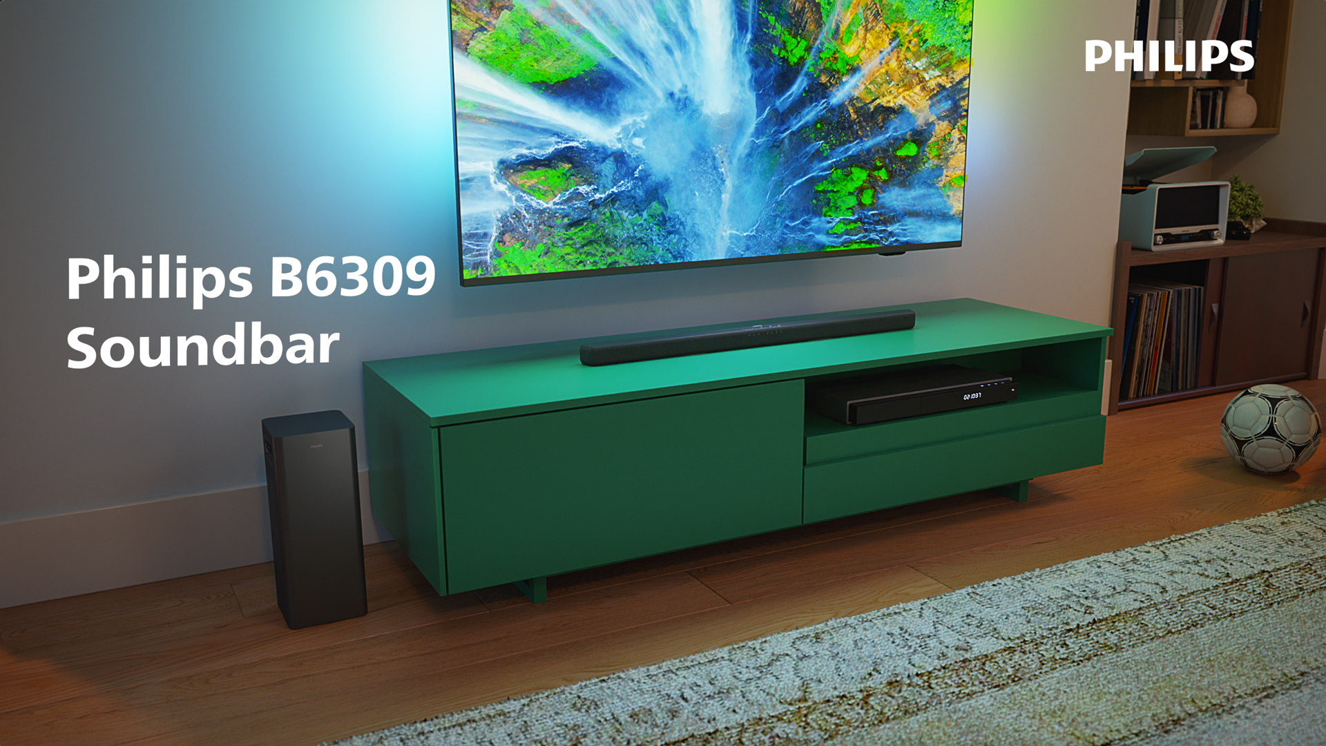 Amazon.com: Philips B6309 2.1 Channel Soundbar with Wireless