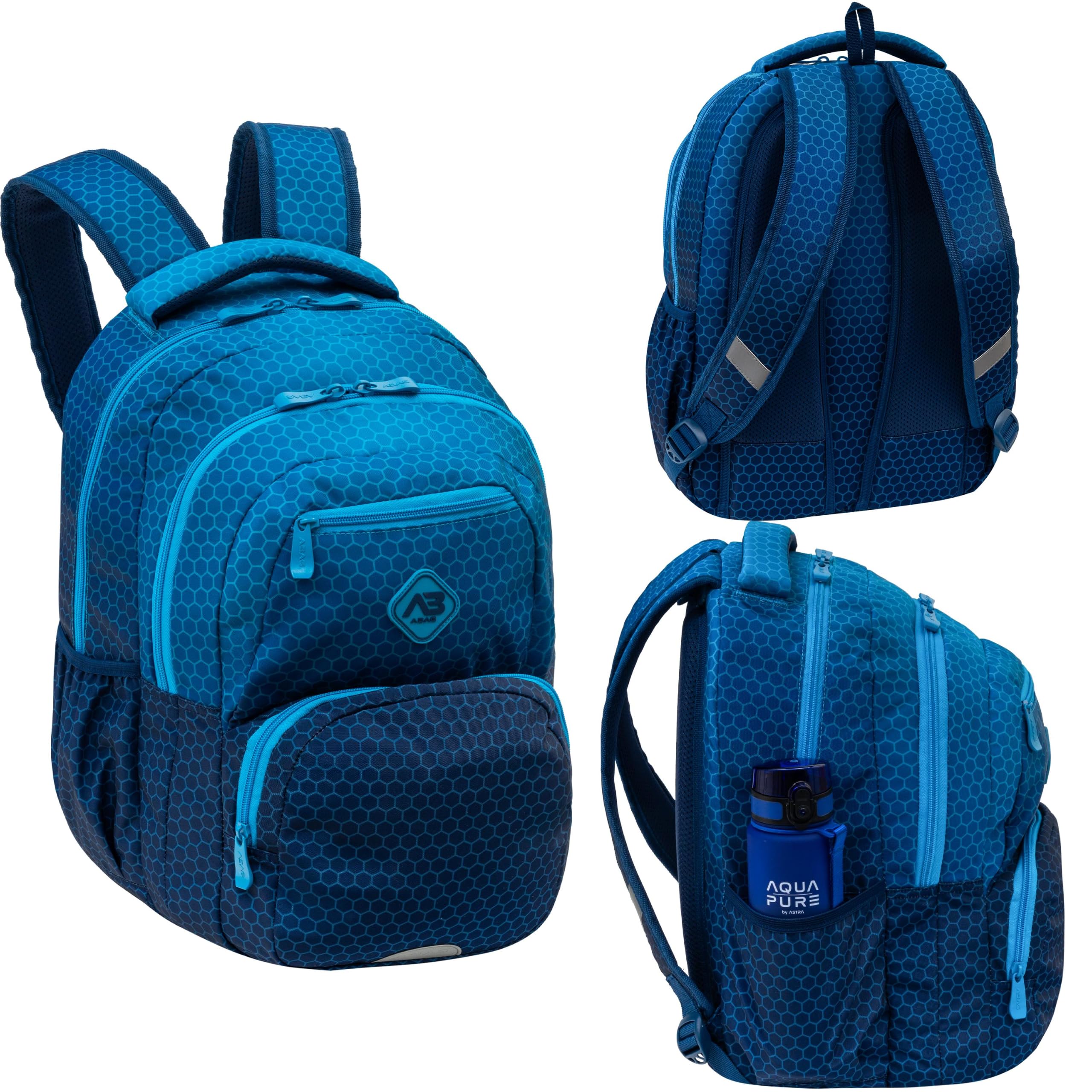 Plecak ABAG HEXAGON BLUE OMBRE, AB200