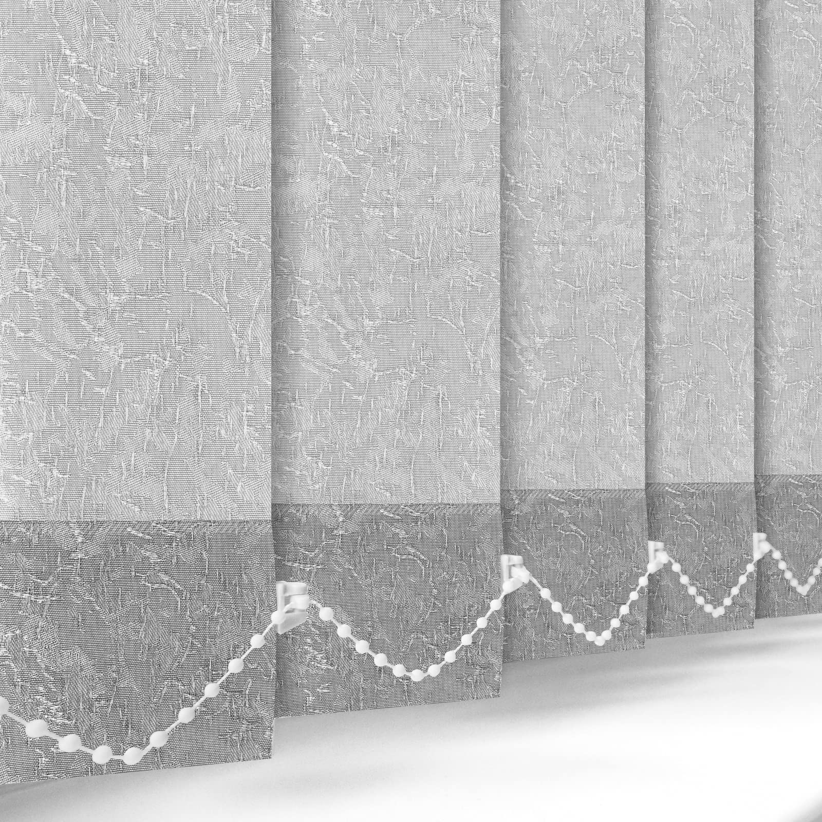 VERTICAL BLIND Slats Replacements MADE TO MEASURE 89mm (3.5") White Cream Grey (Drop Up to 2400mm, California, Steel)