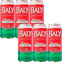 Energético Baly Diversos Sabores e Tamanhos Escolha nas Variações (Melancia Zero açucar 473ml pack 6 unidades)