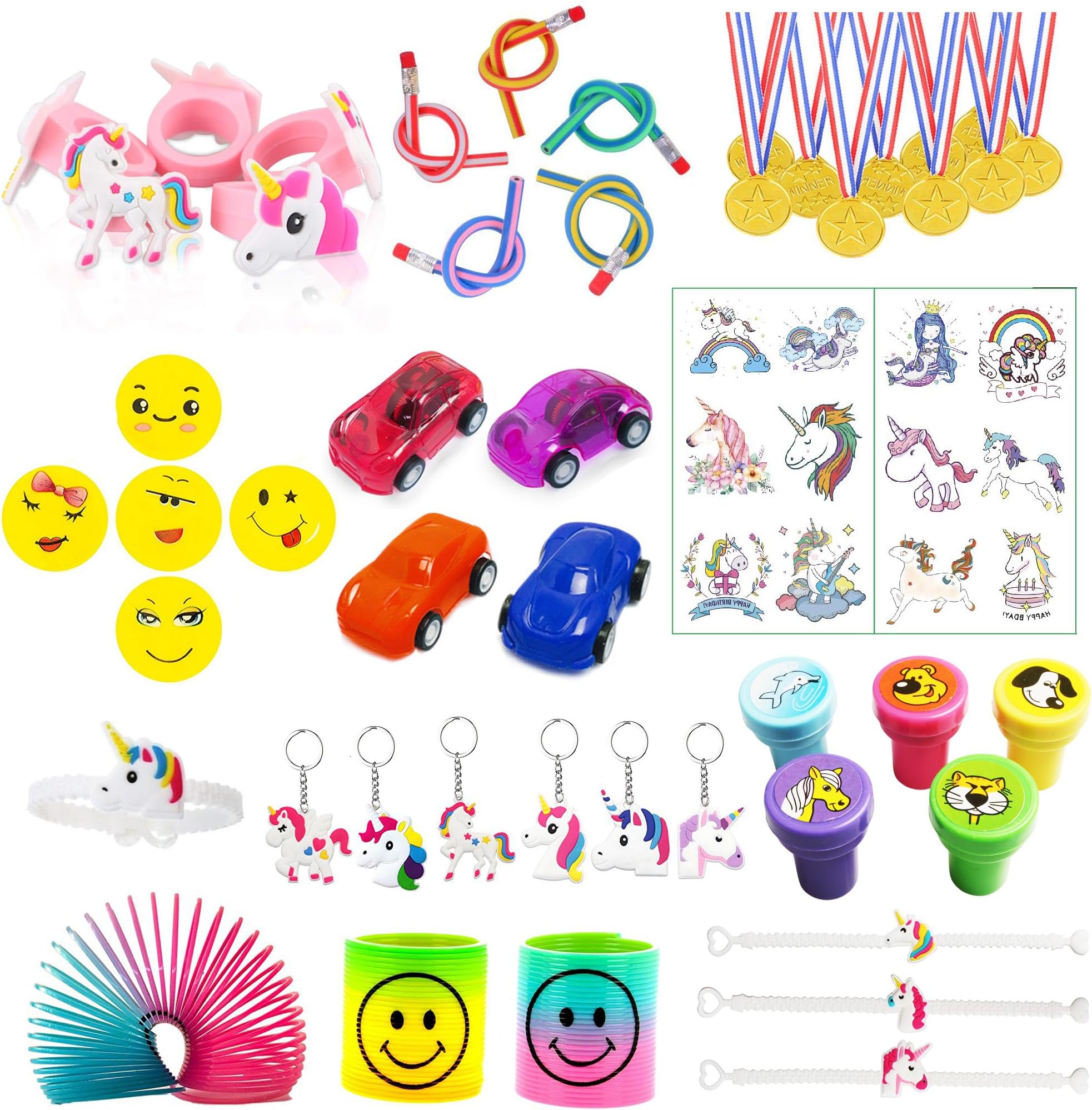 ResPai Party Bag Fillers Party Favors Toy Assortment Mix Prizes Bulk for Kids Boys Girls Goodie Birthday Gifts School Classroom Rewards Carnival Pinata Bags Fillers, 80 Pcs