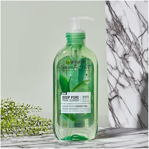 Miniatura 4 de Garnier SkinActive - Lavado facial con té verde piel grasa 67 onzas líquidas