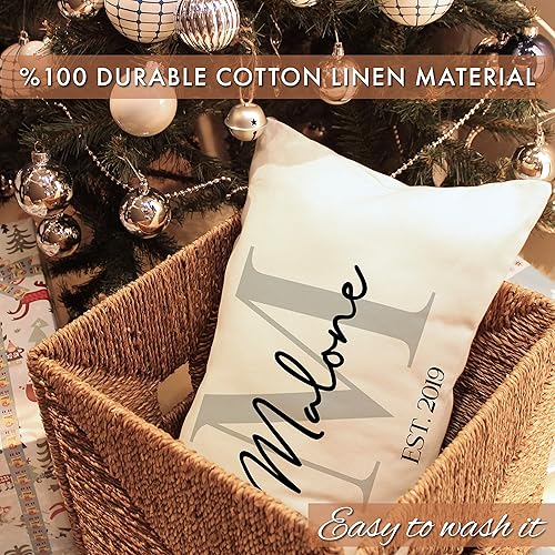 Miniatura 7 de Fundas de almohada lumbar personalizadas con nombre familiar diseño 6 de 12 x 20 pulgadas personalizadas para mamá abuela y mujeres funda de