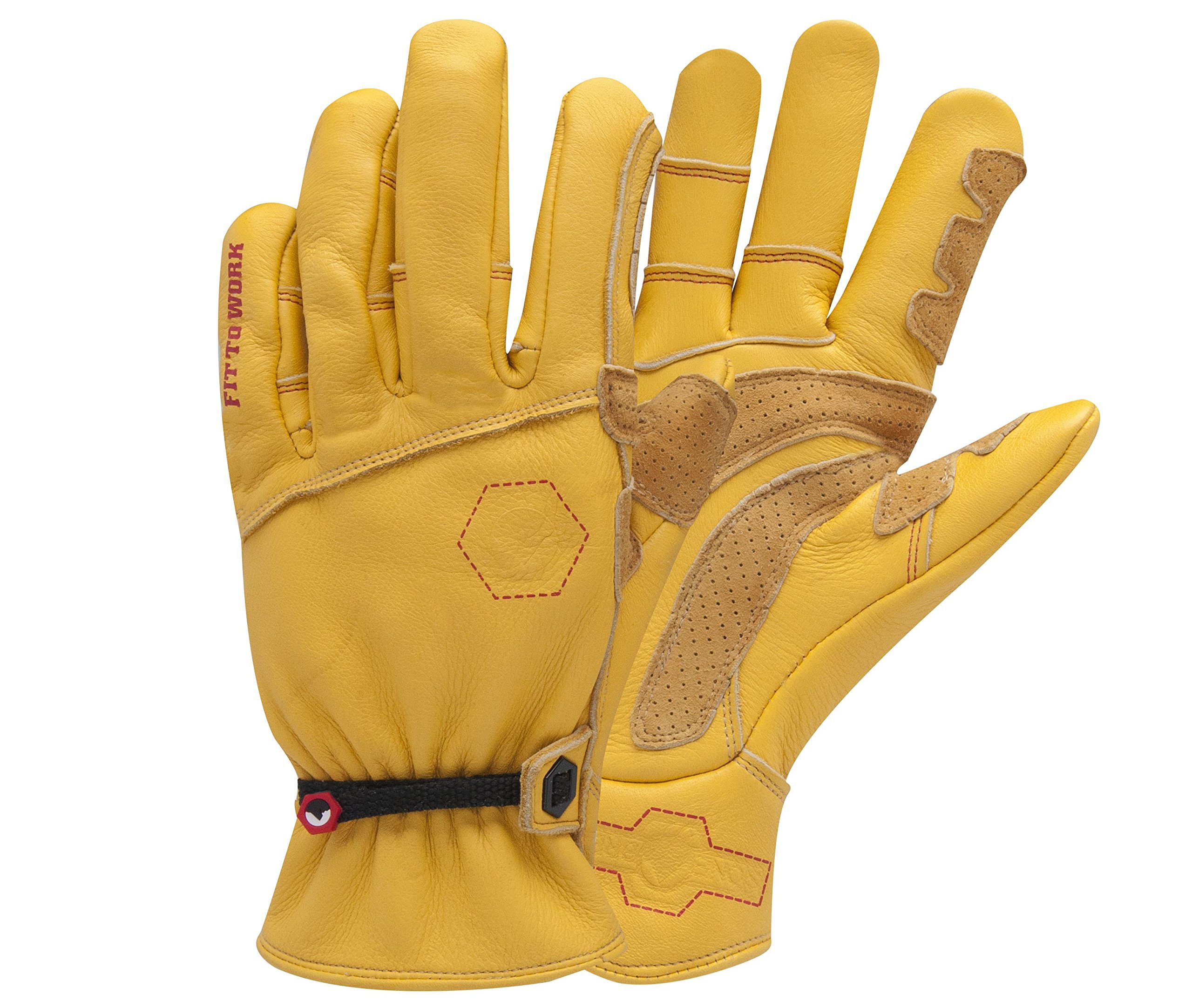 Horseman Medium Work Glove, Medium, Yellow