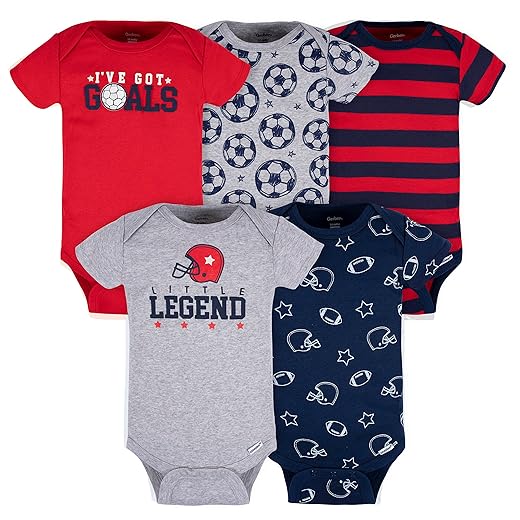 Gerber Baby Boys' 5-pack Variety Onesies Bodysuits