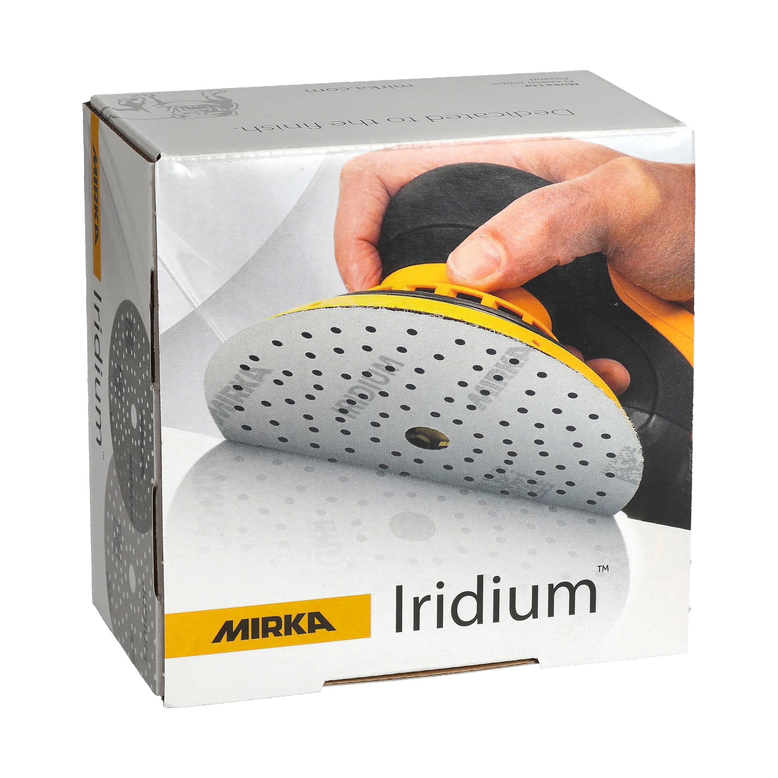 Mirka papel de lija Iridium 125 mm cierre adhesivo 89 agujeros grano 40