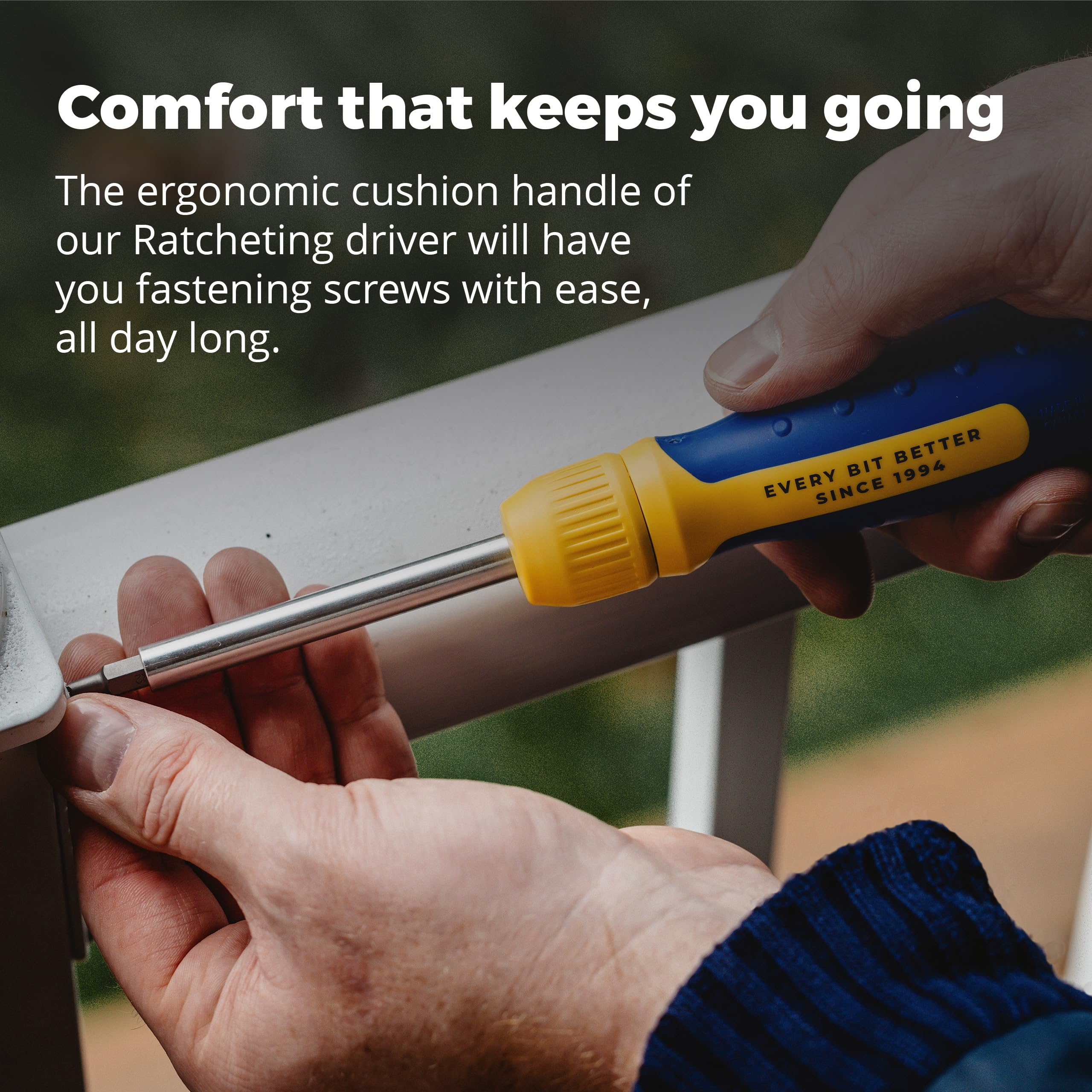 RATCHETING SCREWDRIVER - 13-in-1 Multi Bit Screw Driver w/ 
